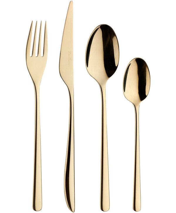 Servizio Posate 24 Pezzi Florence Sunshine Gold Per 6 Persone