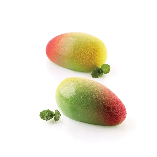 Stampo in silicone mango 130 monoporzione 9,3x5,7xh4,2 cm 6 impronte 130 ml